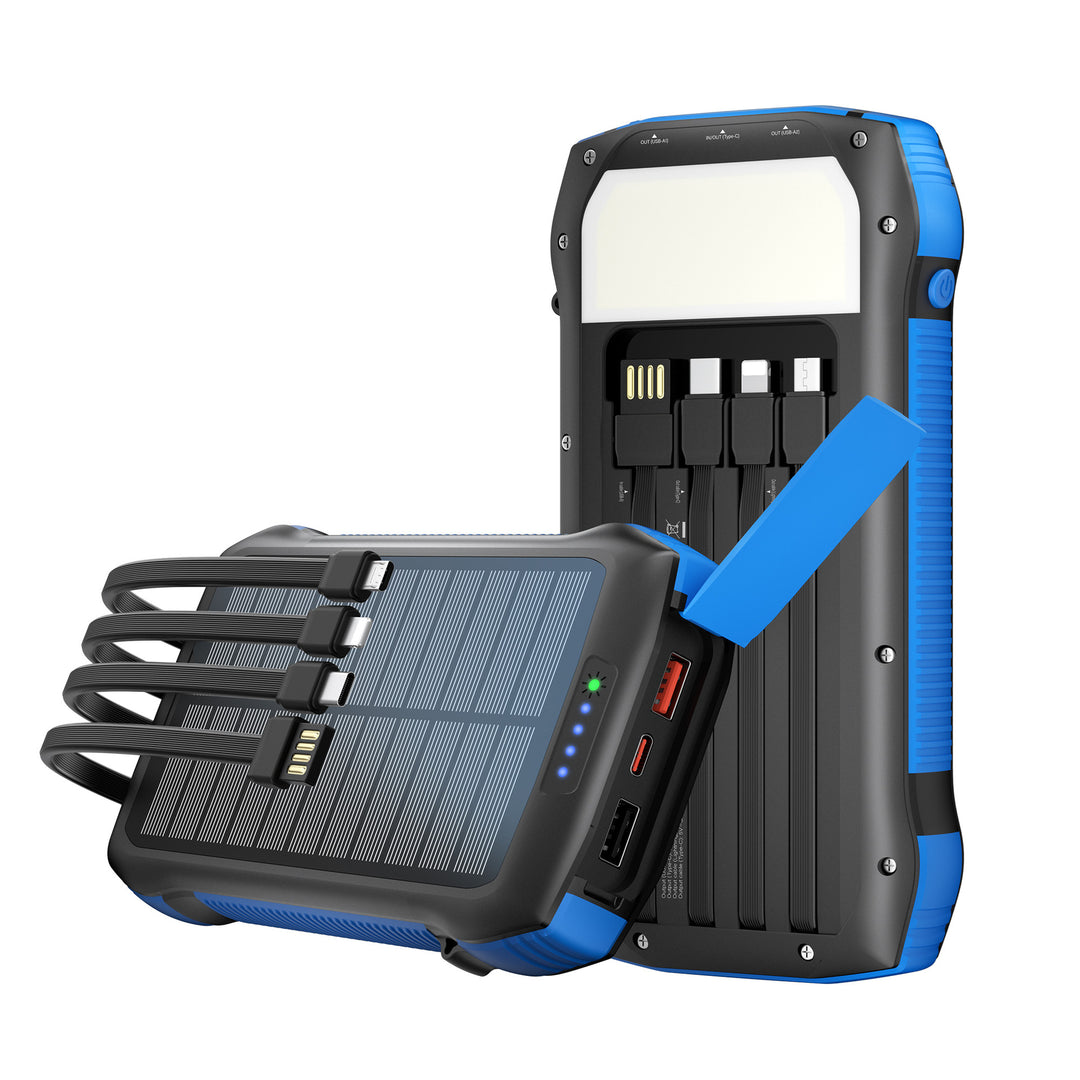 Solar Power Bank with multifunctionality and fast charging feature Bowlift