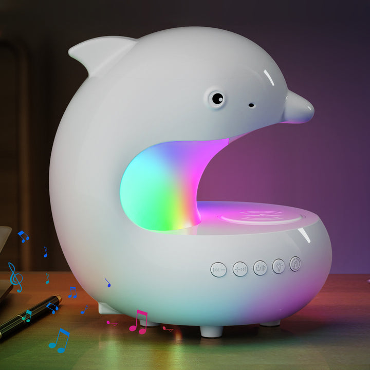 Dolphin-Shaped Bluetooth Speaker Lamp