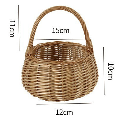 Playful Flower Basket On Wheels Bowlift
