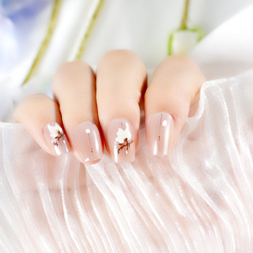 Artistic Floral Nail Wraps Bowlift