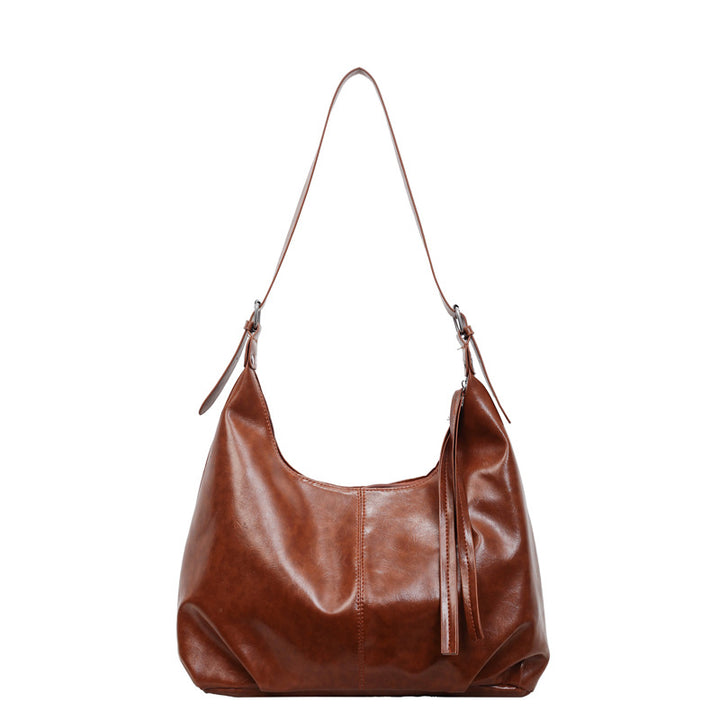 WoLuxurious Soft Leather Shoulder Bag Bowlift