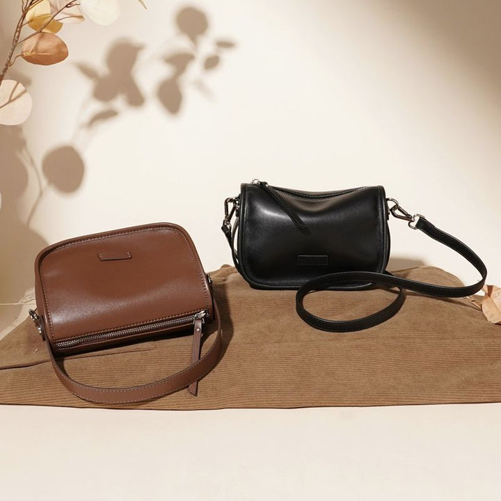 Modern Leather Crossbody Bag Bowlift