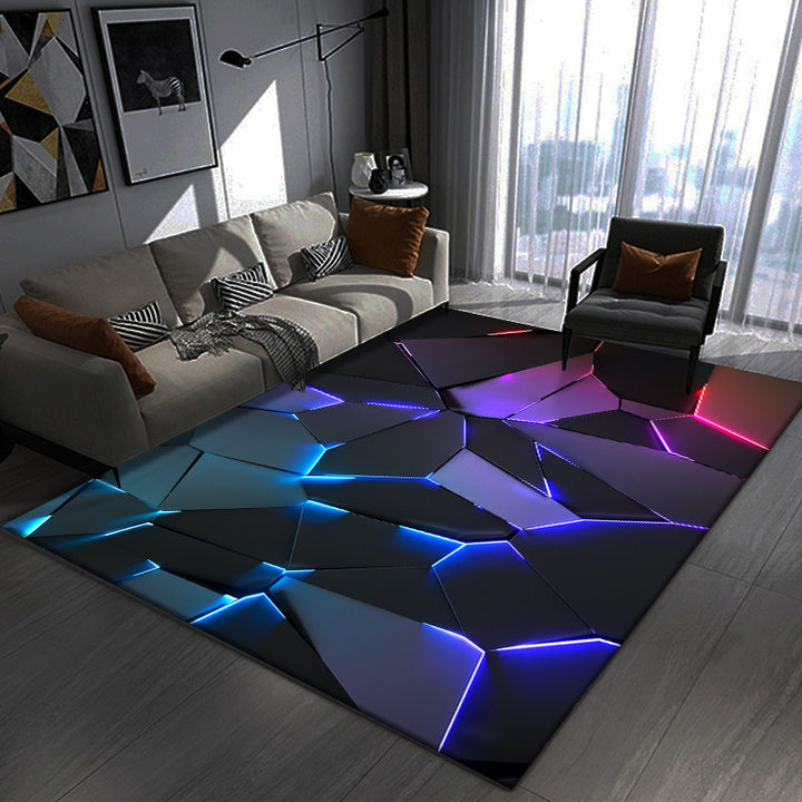 Geometric Patterned Area Rug Bowlift
