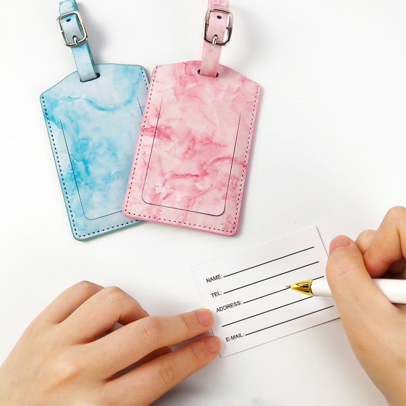 Marble Pattern Luggage Tag Bowlift