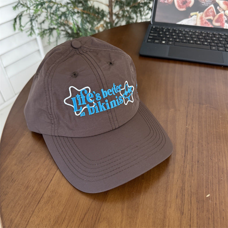 Women's Cotton Baseball Cap with Motivational Quote Bowlift