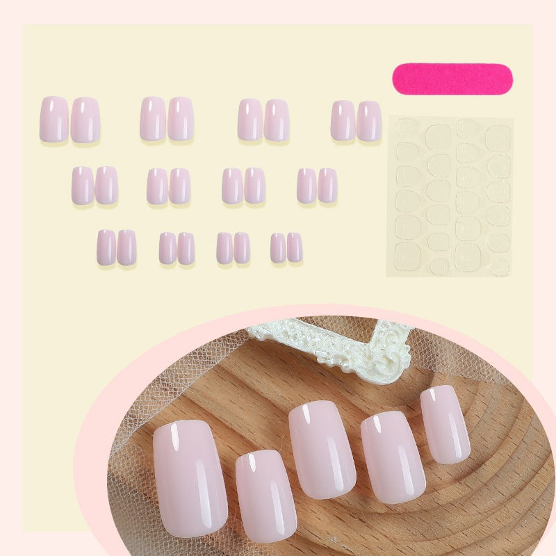 High-quality artificial nail set with natural shine Bowlift