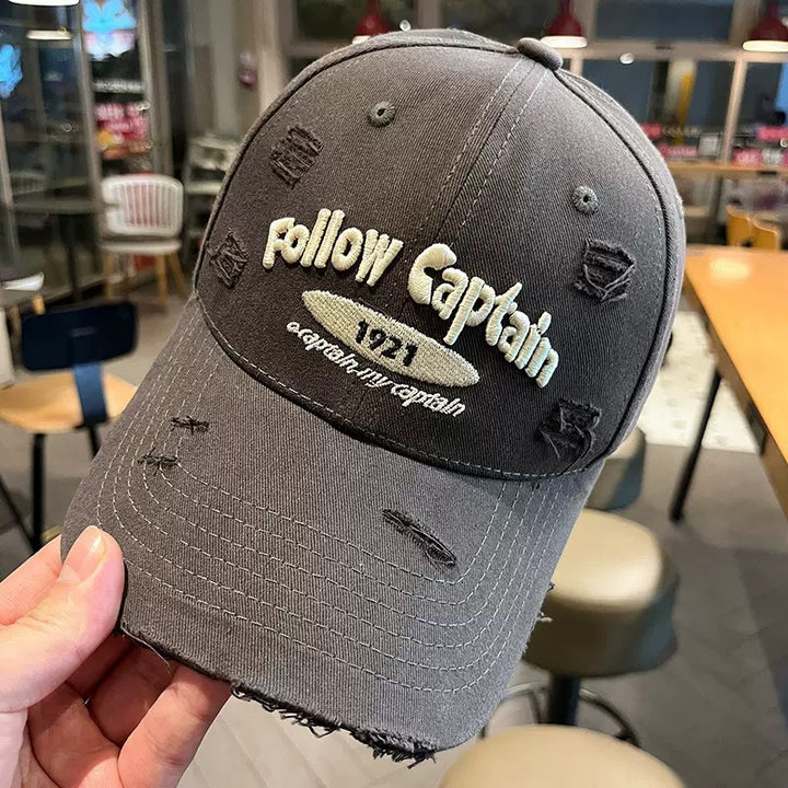 Men's Distressed Graphic Baseball Cap Bowlift 1784270078