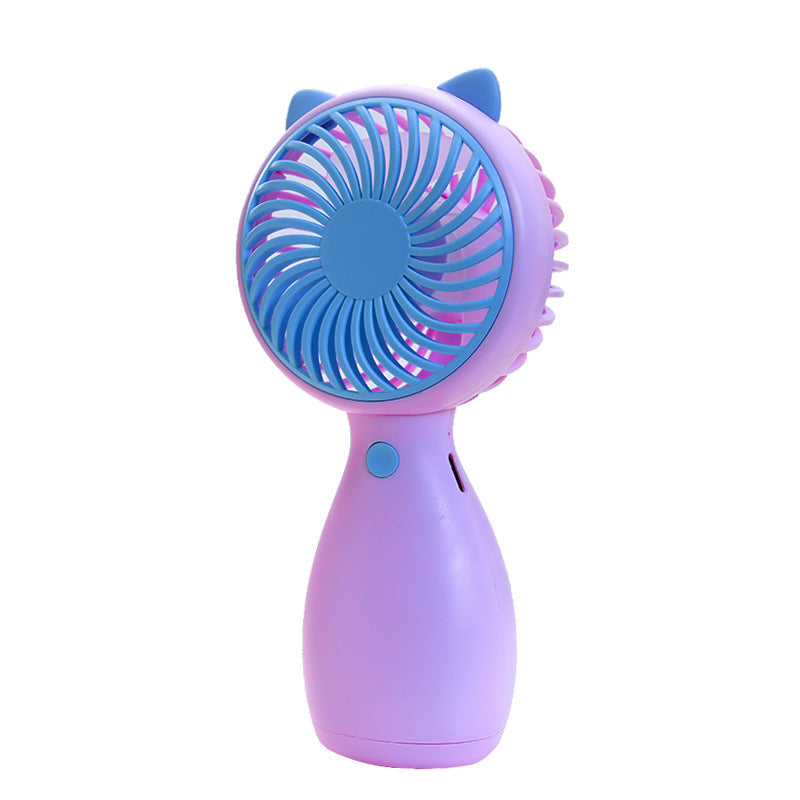 Portable hand fan with cute ears design Bowlift