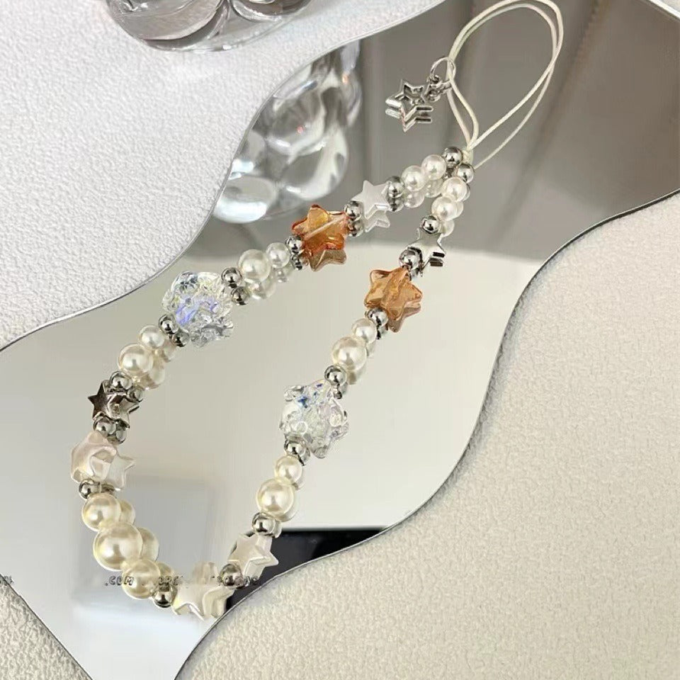 Star-Accent Beaded Necklace Bowlift