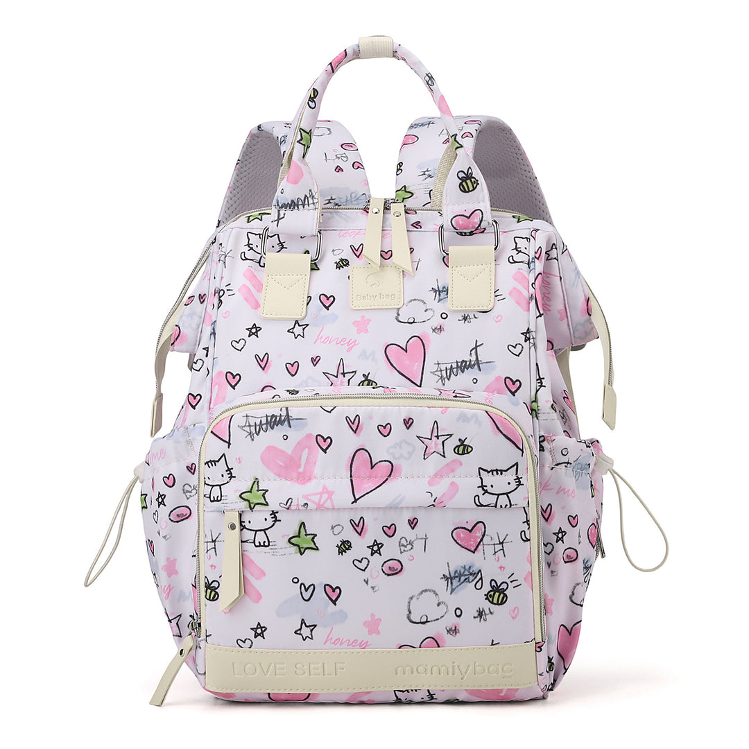 Floral Print Multi-Functional Backpack Bowlift
