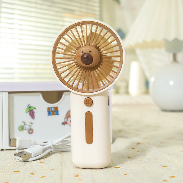 Unisex nano compact battery handheld fan with clip function and brushless whisper drive Bowlift