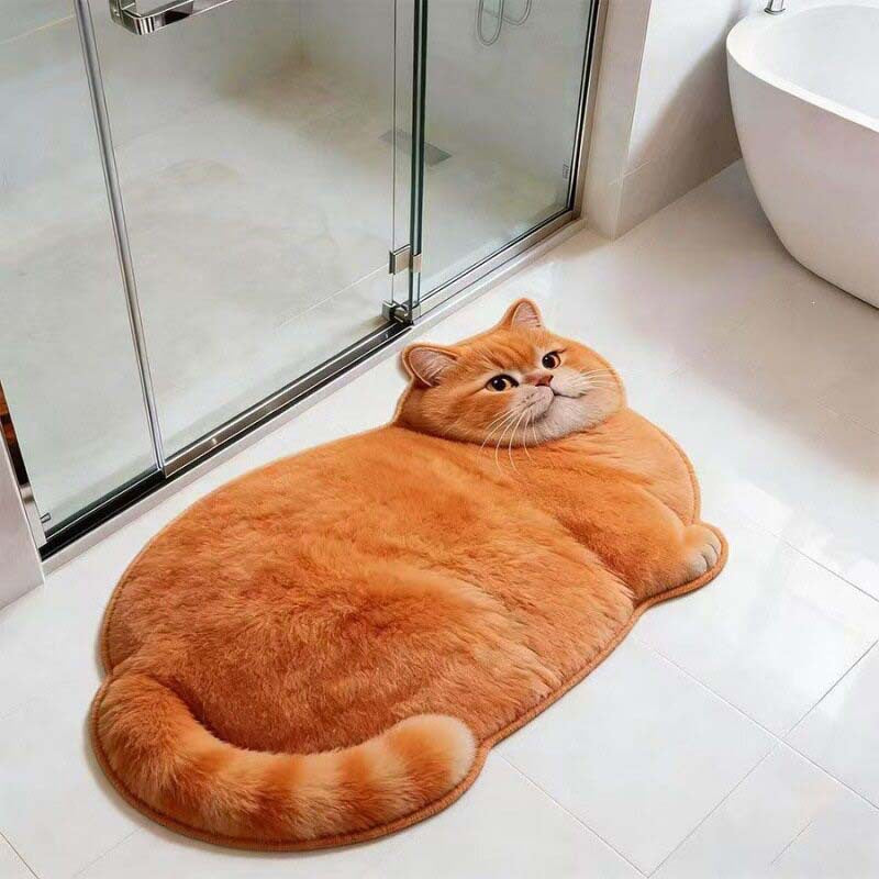 Cat Shaped  Bath Mat