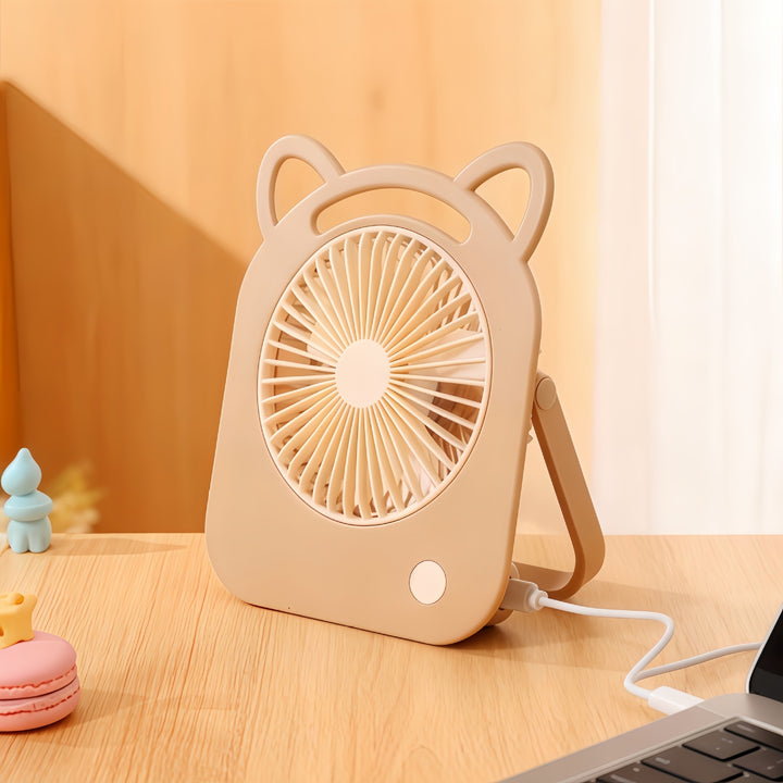 Ladies portable mini fan in cute cat design Bowlift