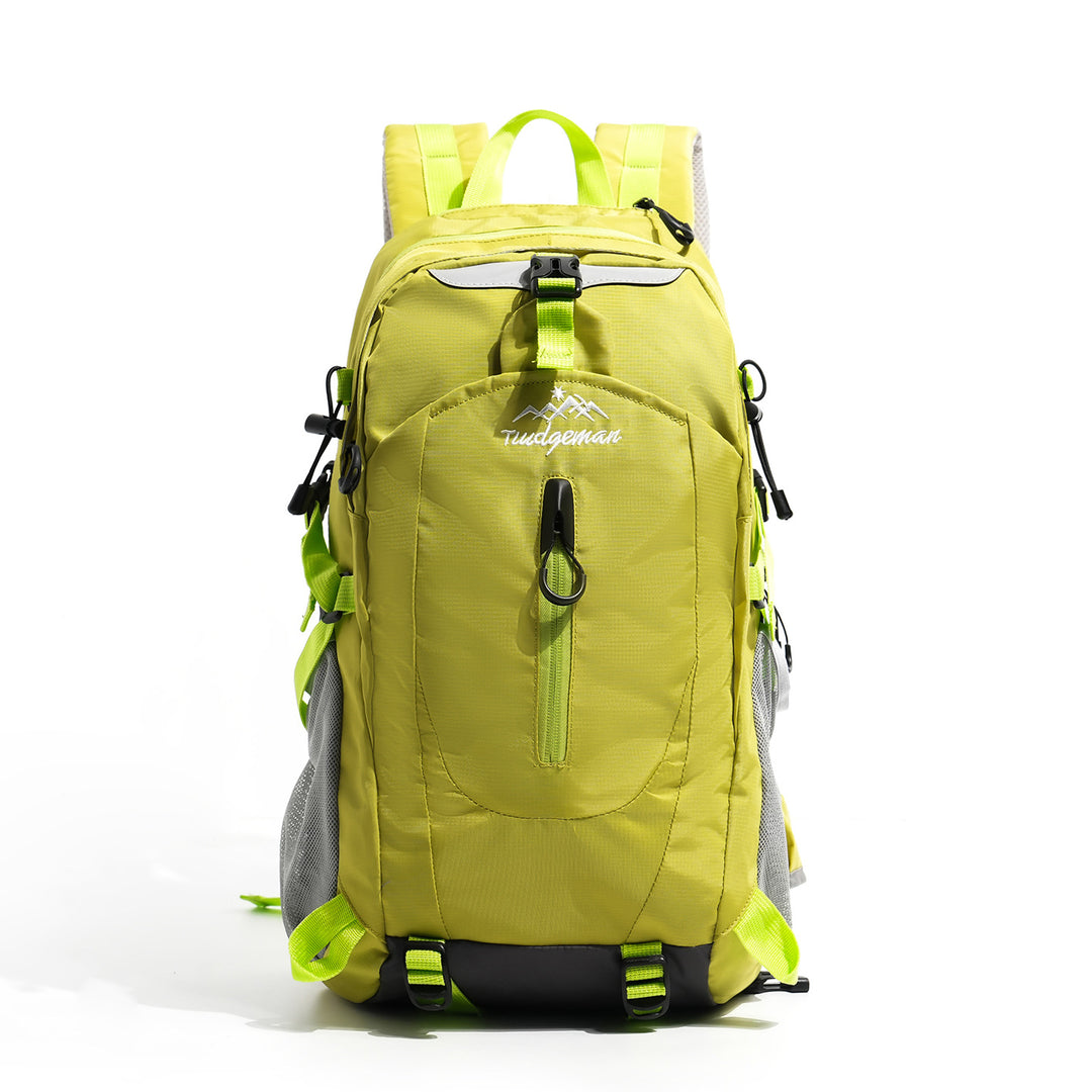Unisex nan lightweight outdoor backpack with ergonomic back cushion, hydration bladder compartment and multifunctional external pockets Bowlift