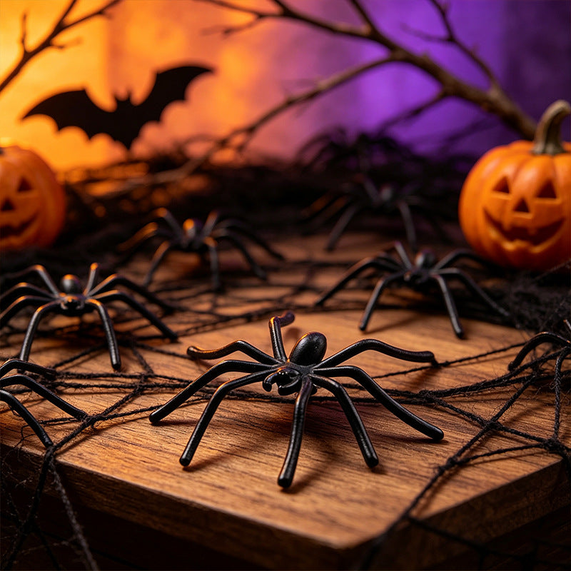 Realistic Halloween Spider Decoration Bowlift