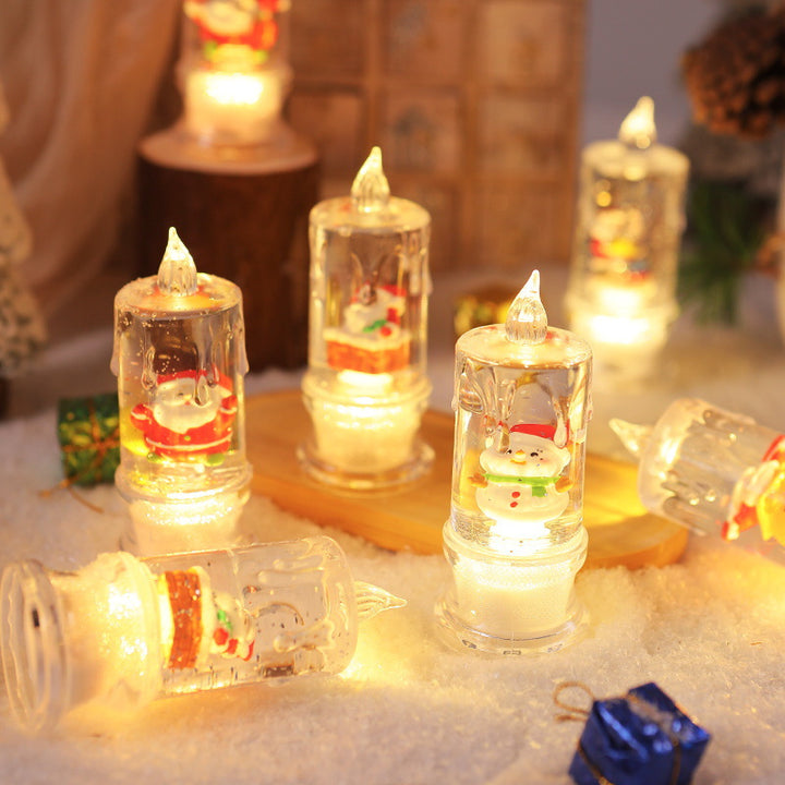 LED Christmas lantern with Santa figure Bowlift