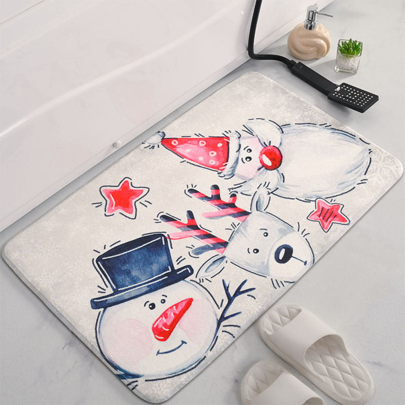 Fun Holiday Themed Bath Rug Bowlift