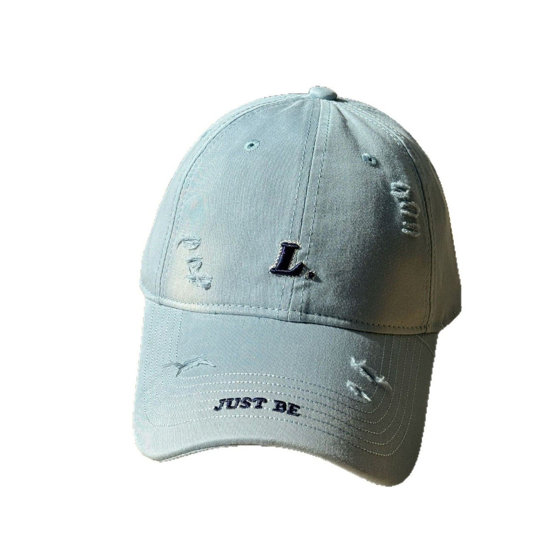 Women's Distressed Cotton Baseball Cap Bowlift