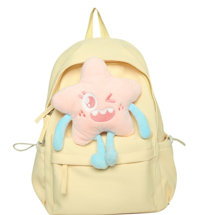 Plush backpack with playful star motif Bowlift