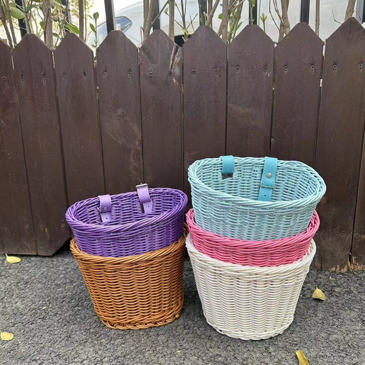 Durable Woven Bicycle Storage Basket Bowlift