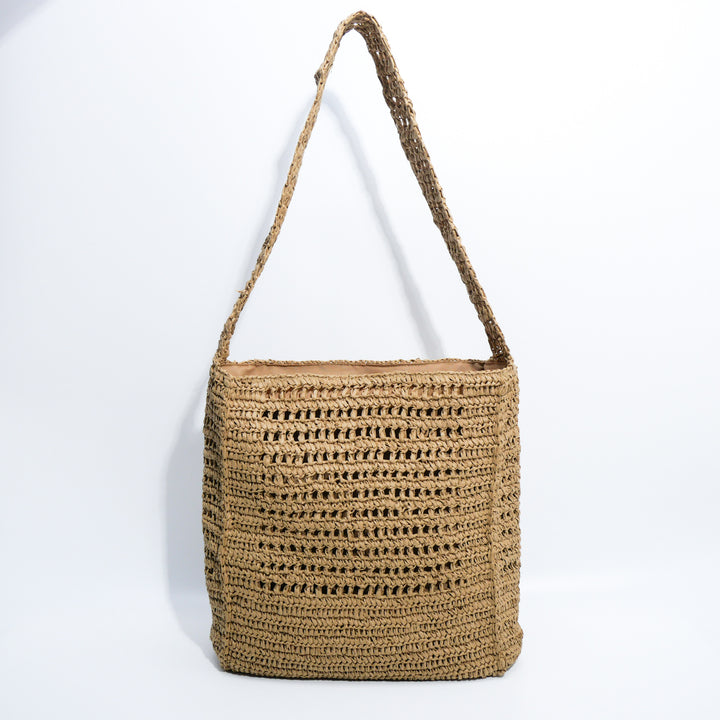 Handbag Made of Natural Weave Bowlift