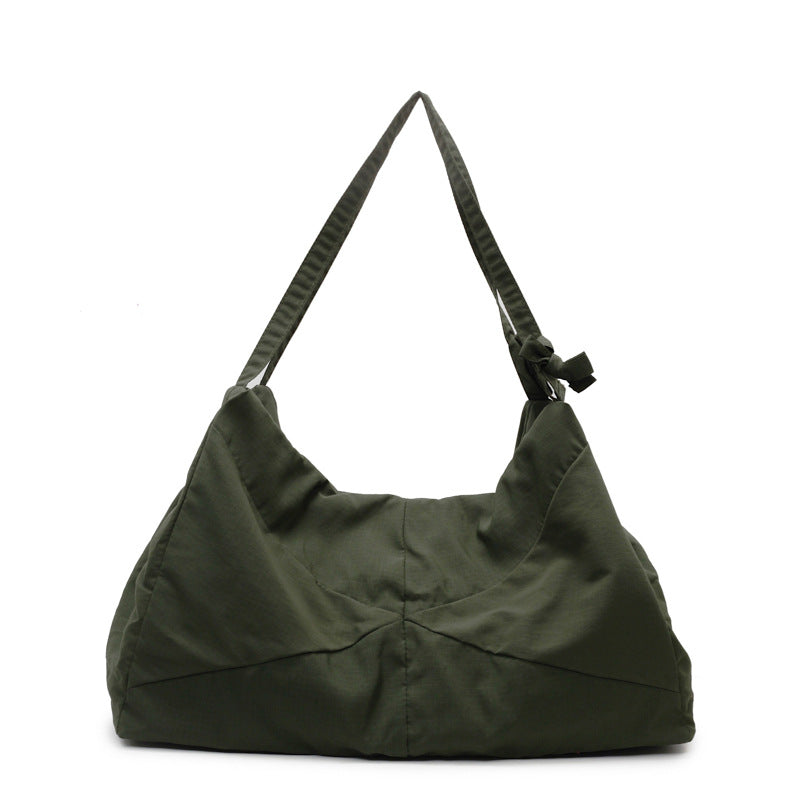 Textured Fabric Shoulder Hobo Bag Bowlift