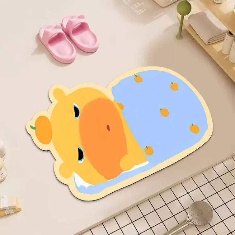 Cartoon Bathroom Mat Bowlift