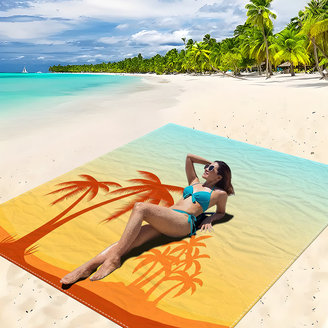 Mandala Design Beach Mat Bowlift