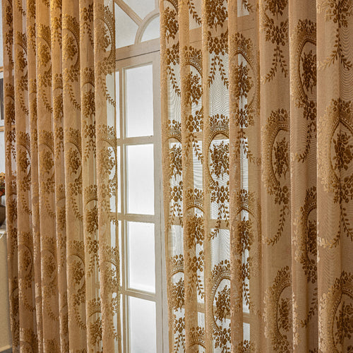 Elegant Sheer Lace Curtains Bowlift