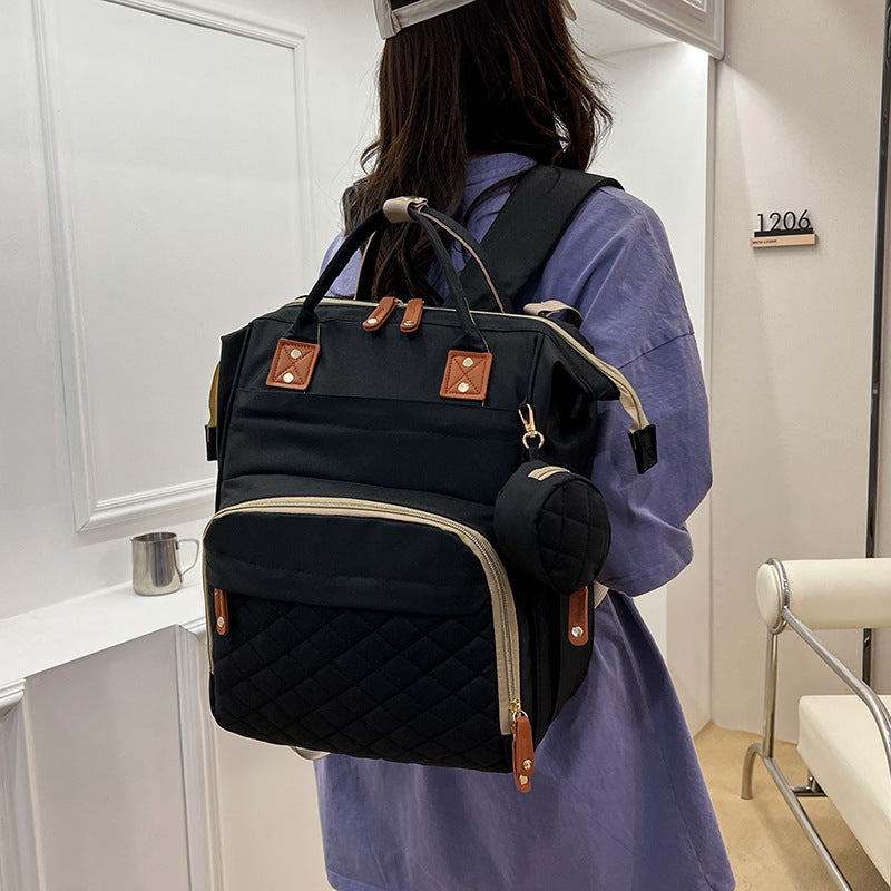 Multi-Purpose Quilted Travel Backpack Bowlift