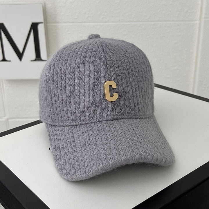 Women's Cozy Knitted Baseball Cap Bowlift