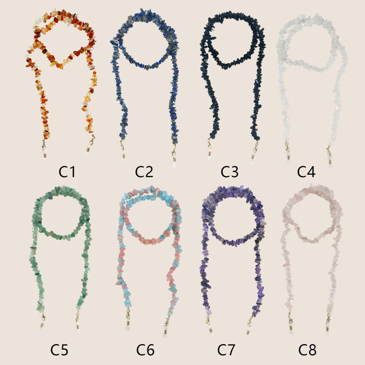 Artisan Gemstone Eyewear Chain Bowlift