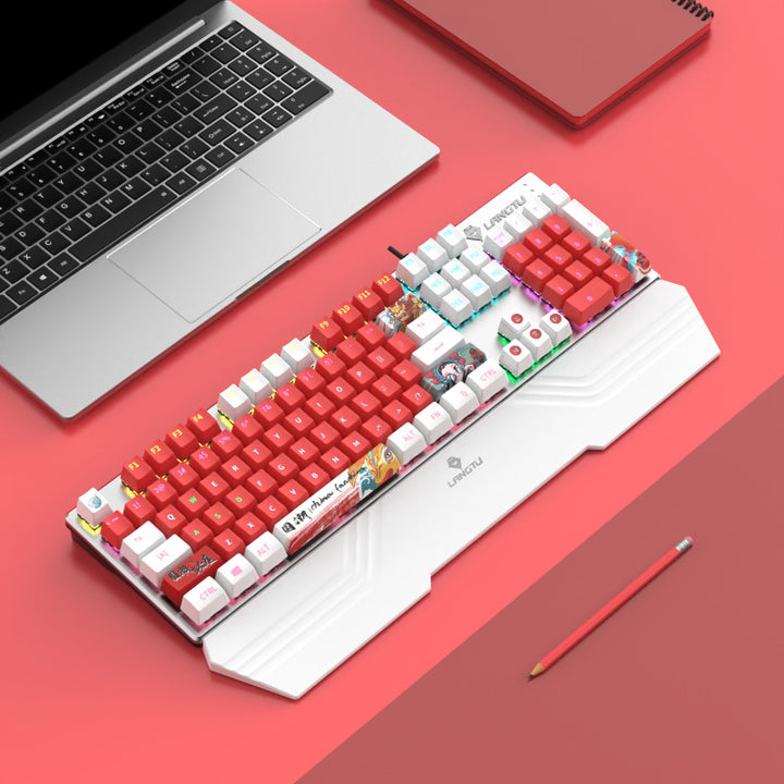 Ergonomic RGB Mechanical Gaming Keyboard Bowlift