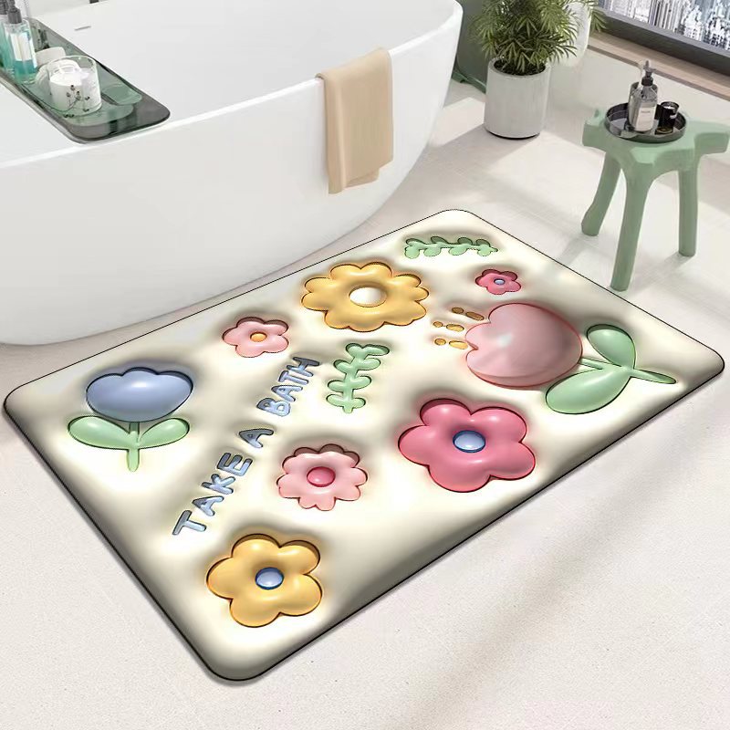 Cute Cartoon Cat Shape Bath Mat Bowlift