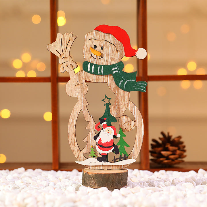 Decorative Wooden Christmas Tree Ornament Bowlift
