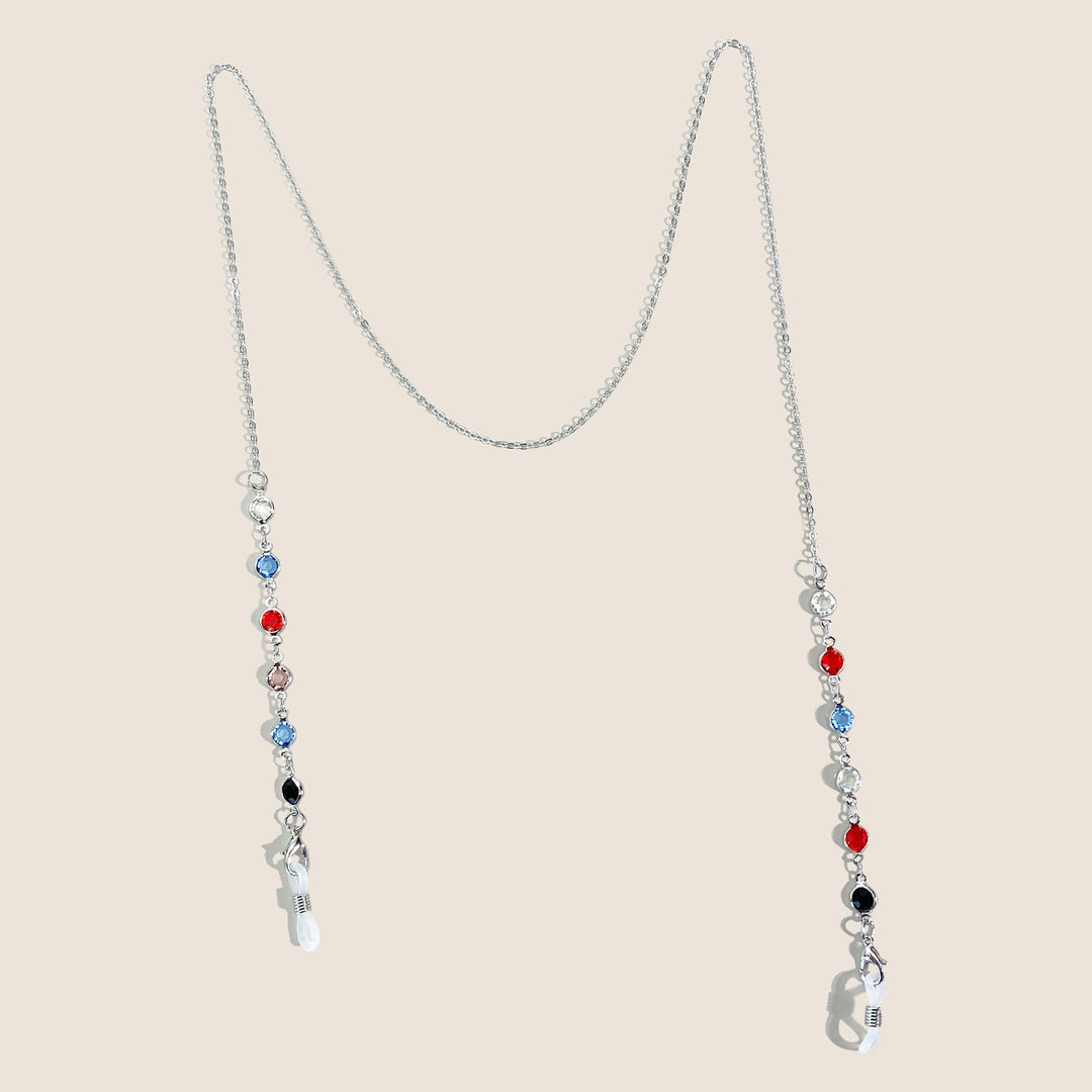 Decorative Crystal Eyewear Chain Bowlift