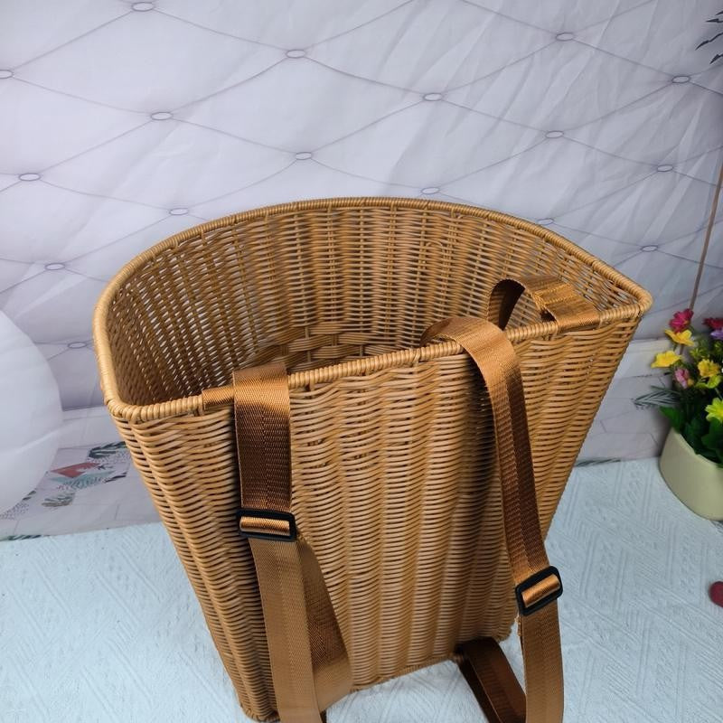 Modern Woven Laundry Basket Bowlift