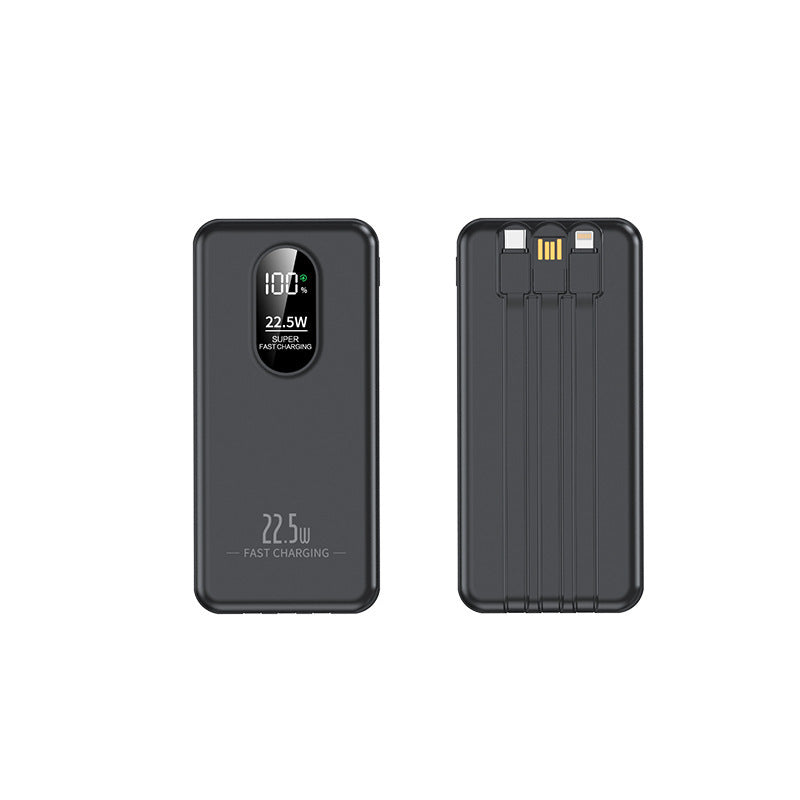 Portable power bank with intelligent fast charging function and digital capacity display Bowlift