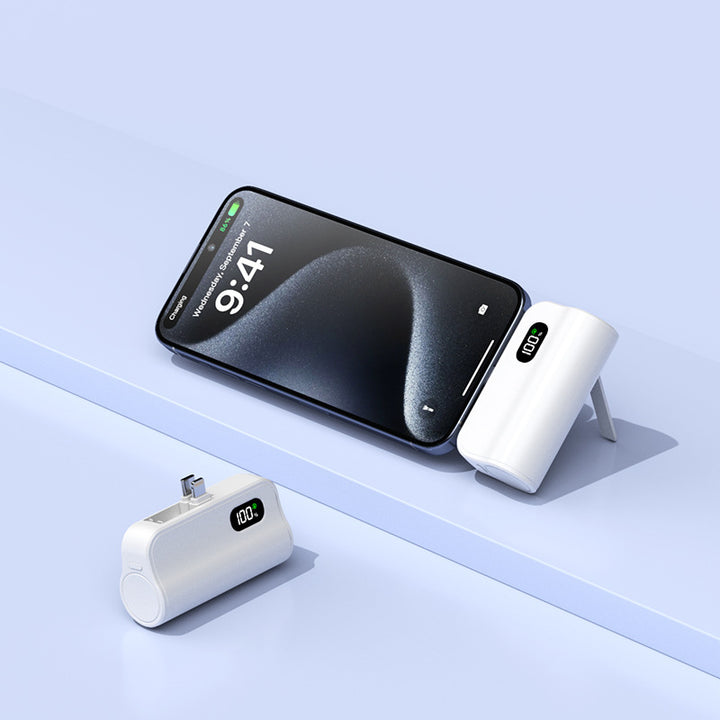 Compact Dual Charge Power Bank with Digital Display Bowlift