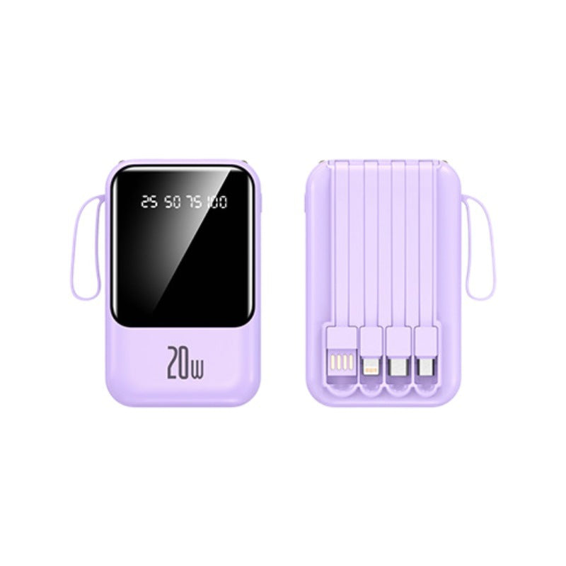 Portable power bank with state-of-the-art charging display and fast USB-C connection Bowlift