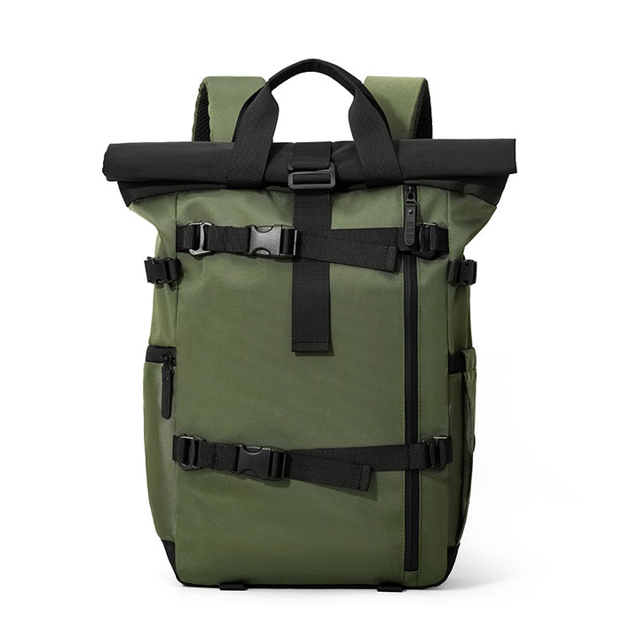 Versatile Roll-Top Adventure Backpack Bowlift