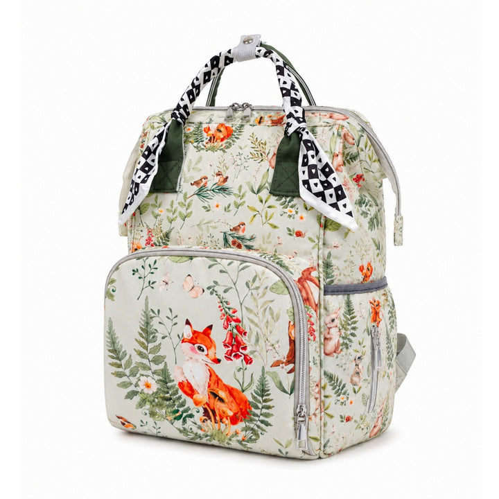 Floral Design Multi-Functional Travel Backpack Bowlift