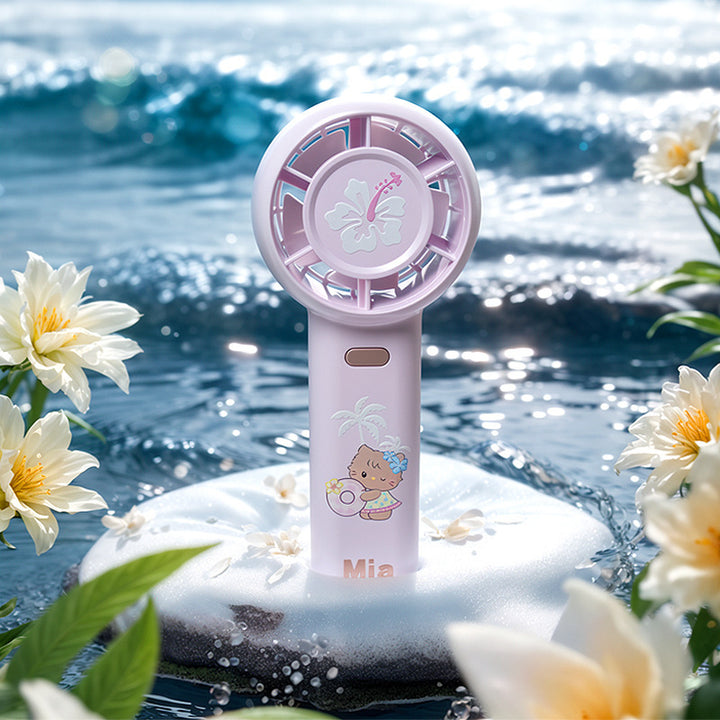Portable Cute Themed Handheld Fan Bowlift
