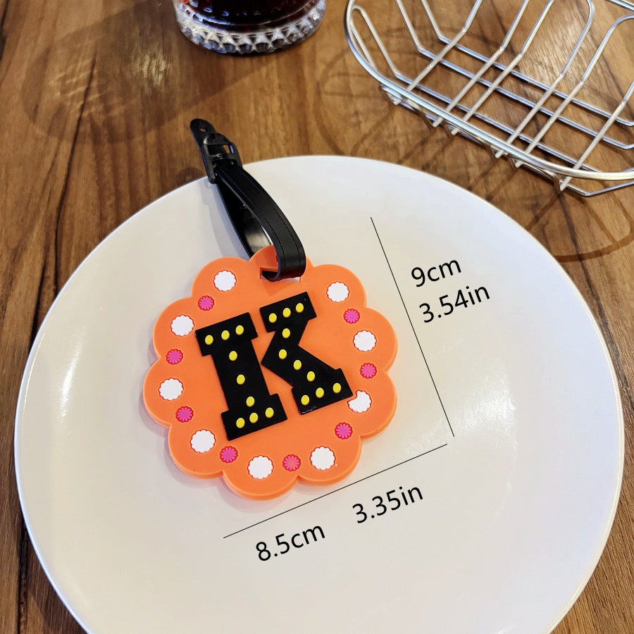 Personalized Striped Luggage Tag Bowlift