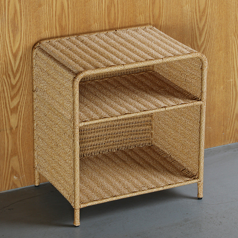 Natural Woven Open Shelf Storage Unit Bowlift