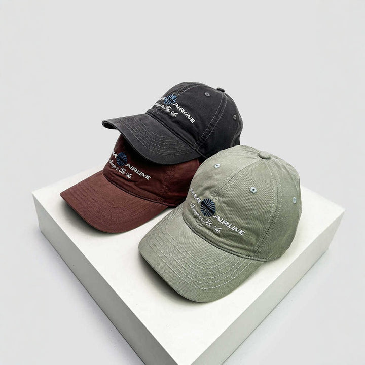Unisex Adjustable Vintage Cap Bowlift