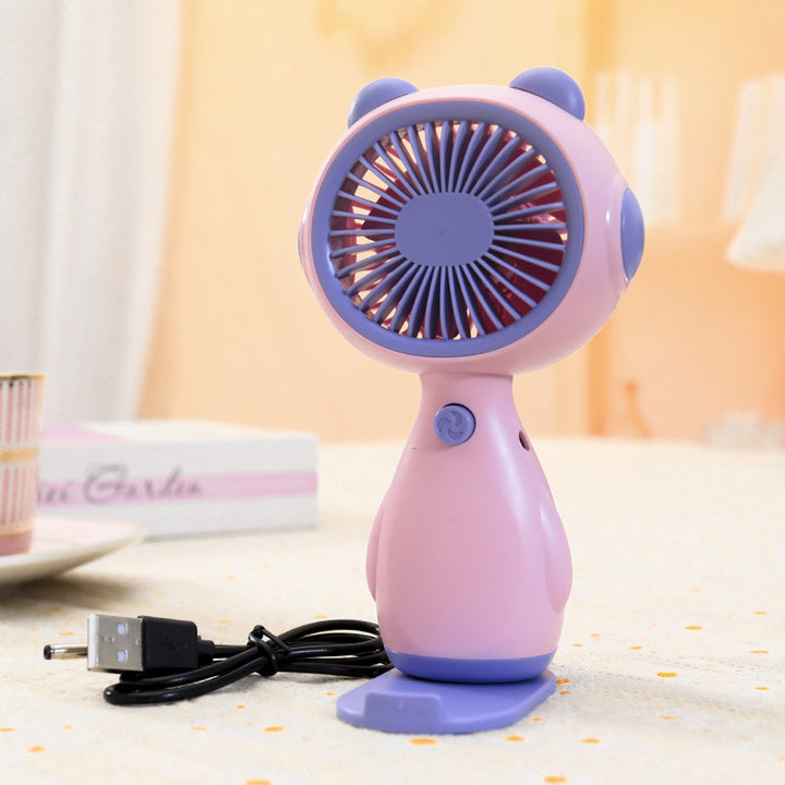 Ladies Portable Mini Fan with Animal Design Bowlift