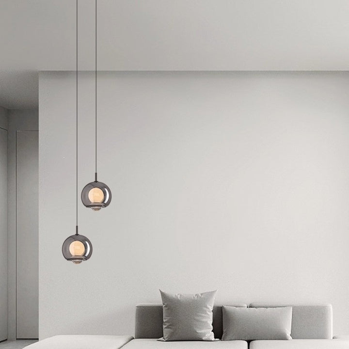 Modern Glass Globe Pendant Light