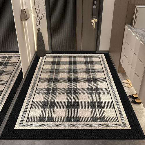 Plaid Pattern Decorative Area Rug