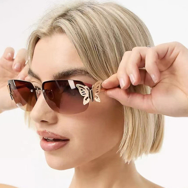 Ladies fashionable sunglasses with delicate butterfly design and protective lenses Bowlift